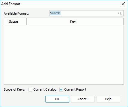 Add Format dialog box