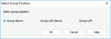 Select Group Position dialog box