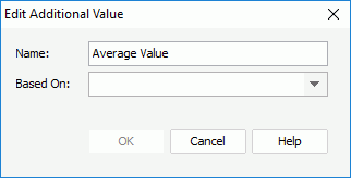 Edit Additional Value dialog box- Average Value