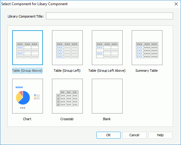 New Library Component dialog box