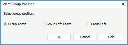 Select Group Position dialog