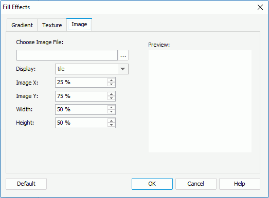 Fill Effects dialog - Image