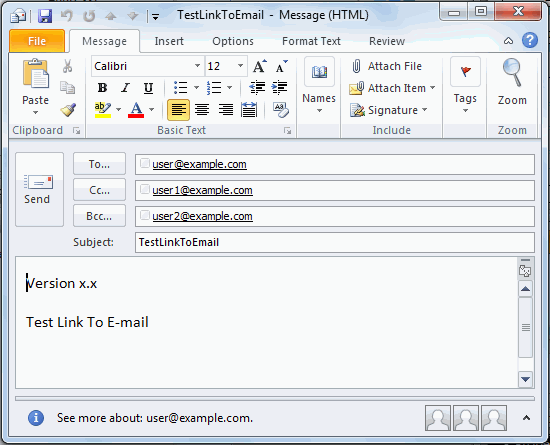 Label linked mail