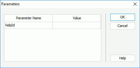 Parameters dialog