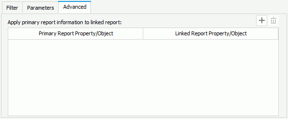 Insert Link dialog - Report - Advanced
