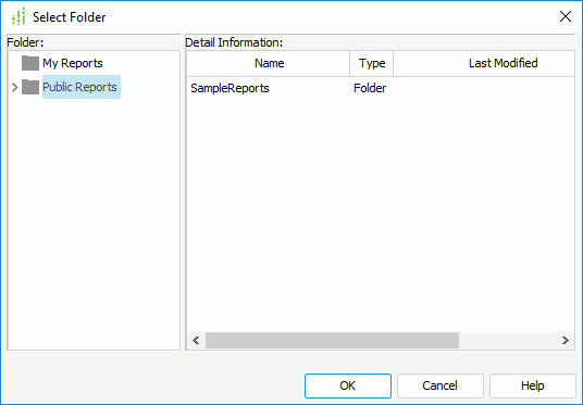 Select Folder dialog
