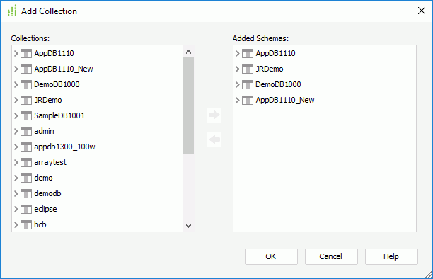 Add Collection dialog