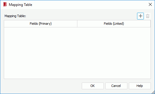 Mapping Table dialog
