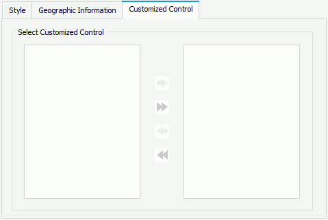 Publish Additional Resources dialog - Customized Control tab