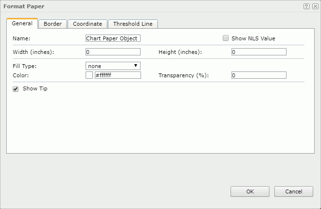 Format Paper dialog - General tab