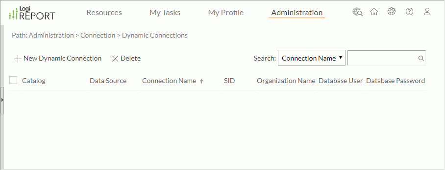 Dynamic Connections page