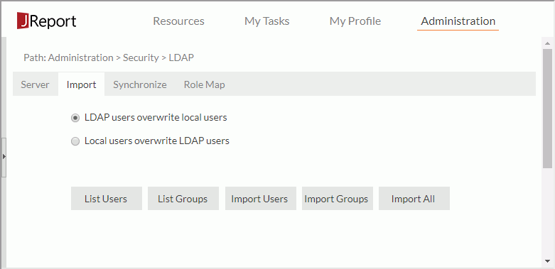 LDAP page