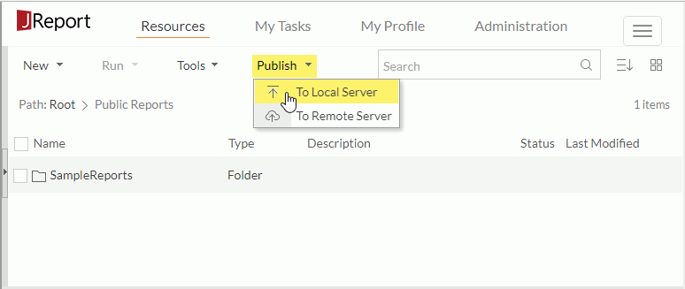 Publish Link on Console Page