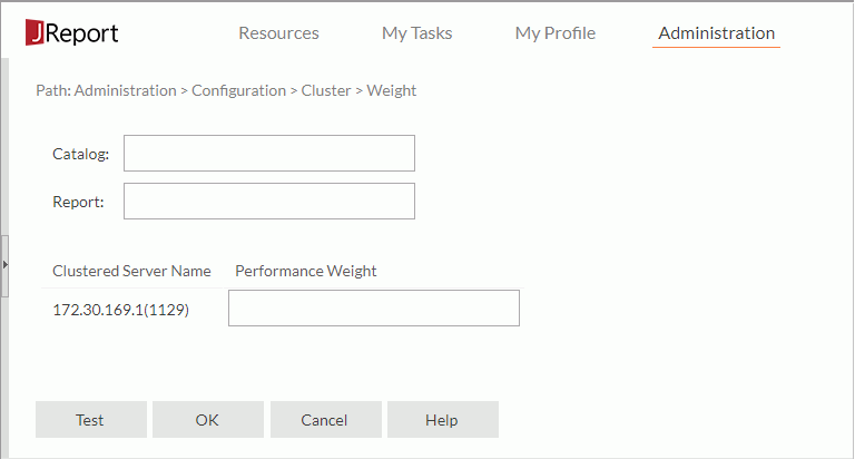 Cluster - Weight page