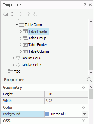 Edit Table Header Color