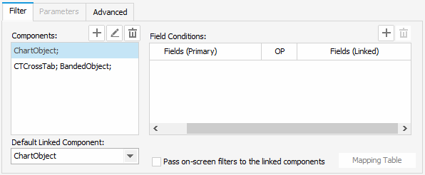 Edit Filter Condition Tab