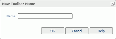 New Toolbar Name dialog box