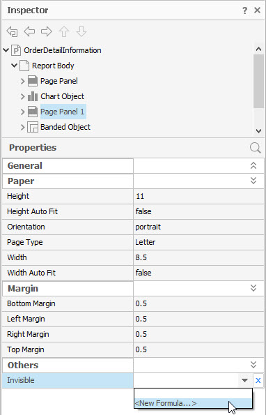 Dynamic Page Panel Visibility