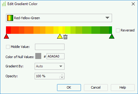 Edit Gradient Color dialog box