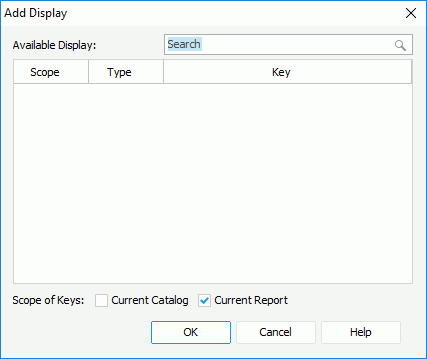 Add Display dialog box