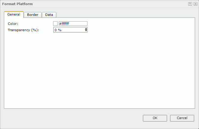 Format Platform dialog box - General tab